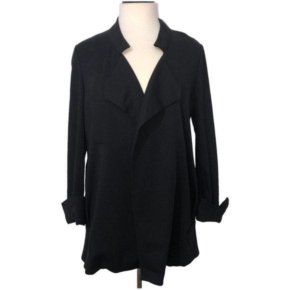 Diane Von Furstenberg Jackets & Blazers - Diane von Furstenberg Chefly Open Front Jersey Knit Jacket Black 8 EUC